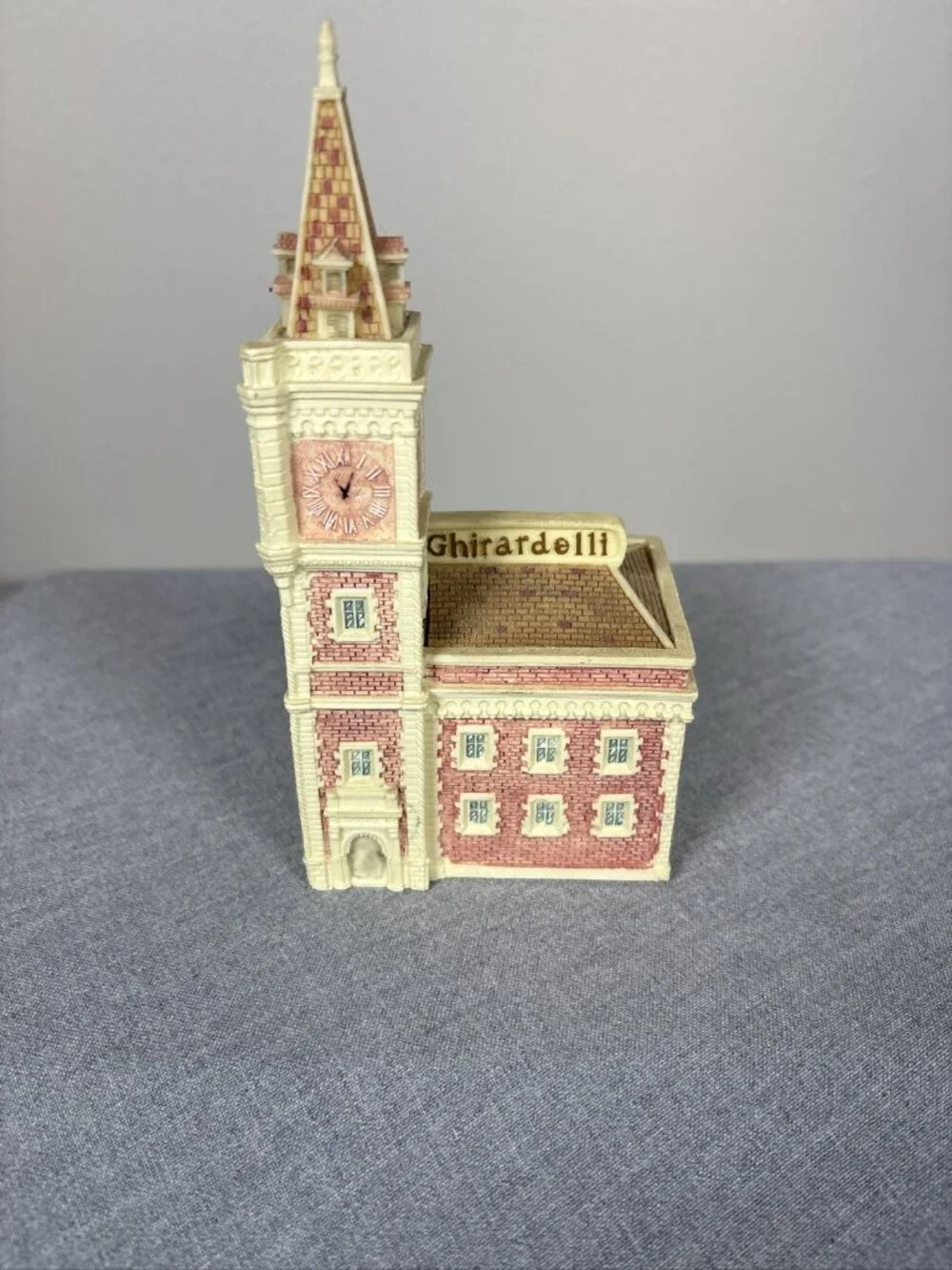 Vintage Ghirardelli Chocolate Factory Clock Tower Trinket Box